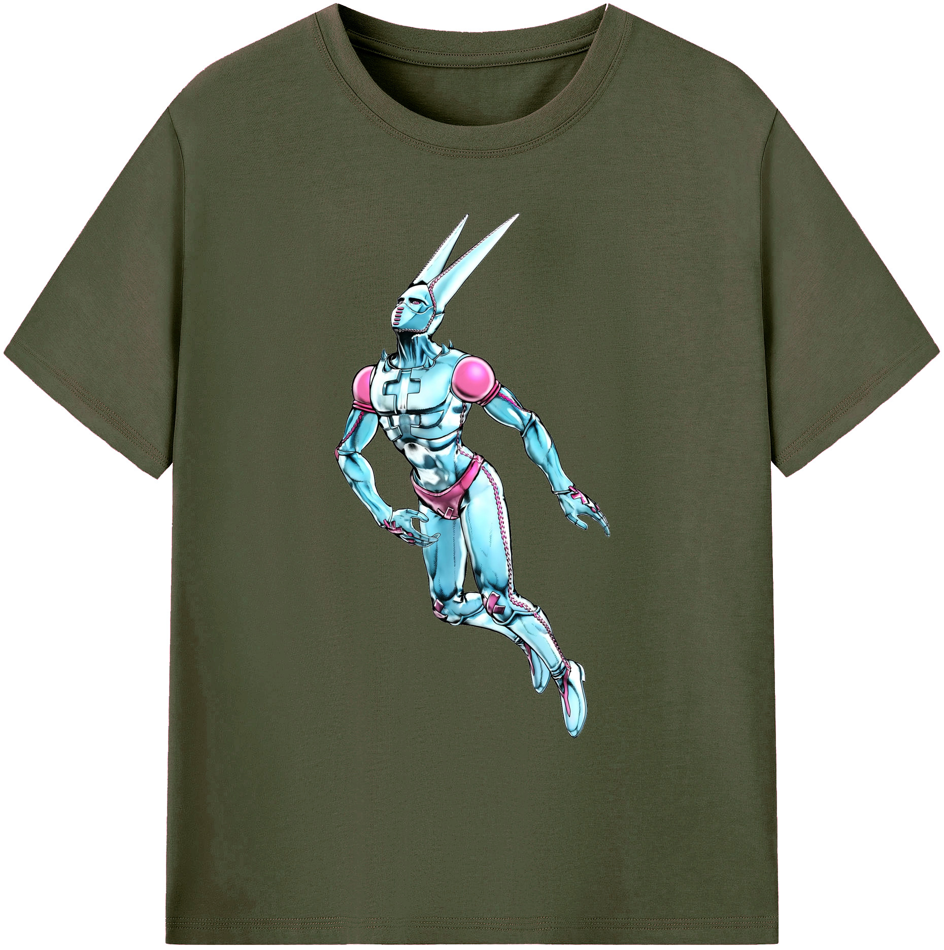 （画像用） ジョジョの奇妙な冒険 JoJo's Bizarre Adventure 綿100％ メンズ半袖Tシャツ｜肌触りやわらか＆通気性